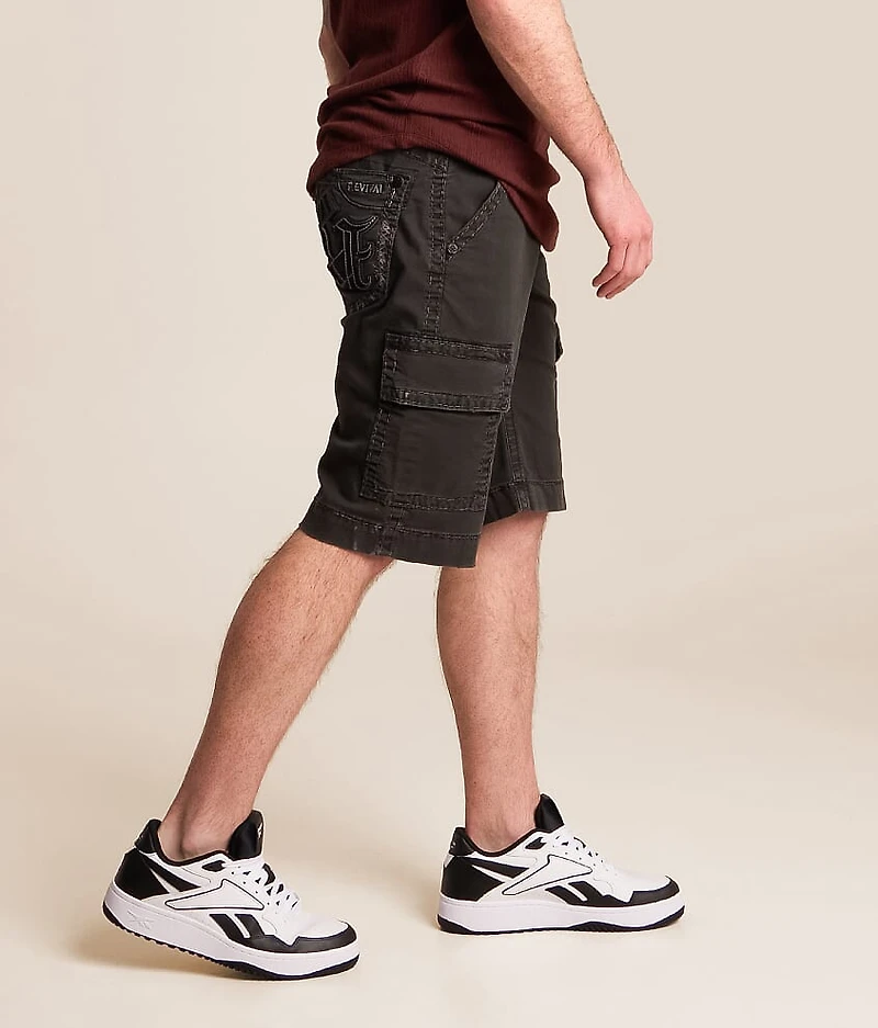 Charcoal Stretch Cargo Short