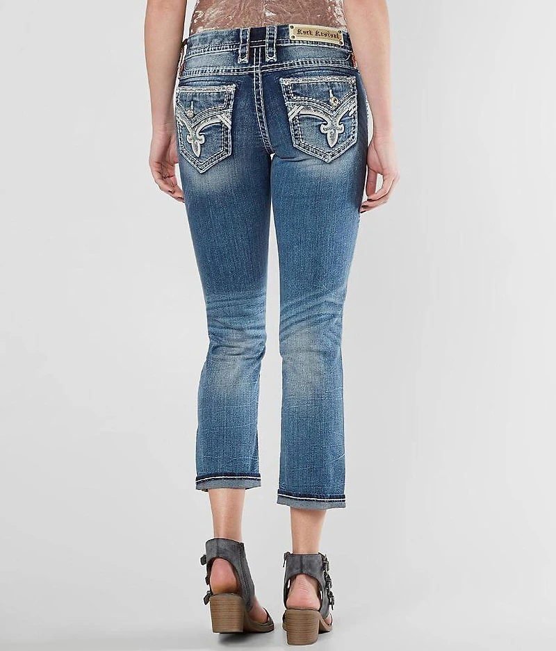 Hettie Cuffed Stretch Capri Jean