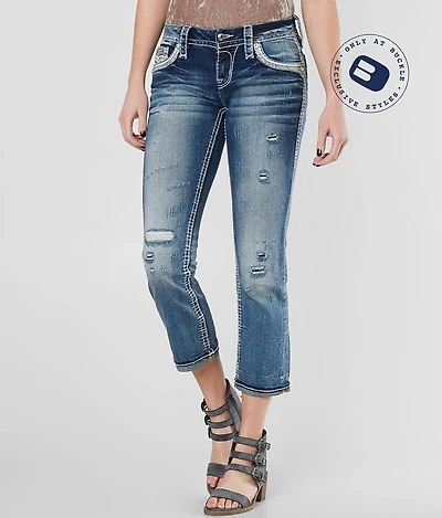 Hettie Cuffed Stretch Capri Jean