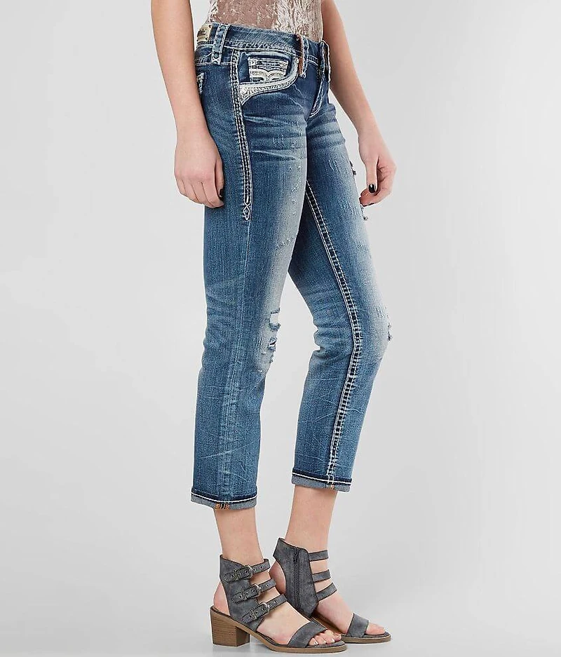 Hettie Cuffed Stretch Capri Jean