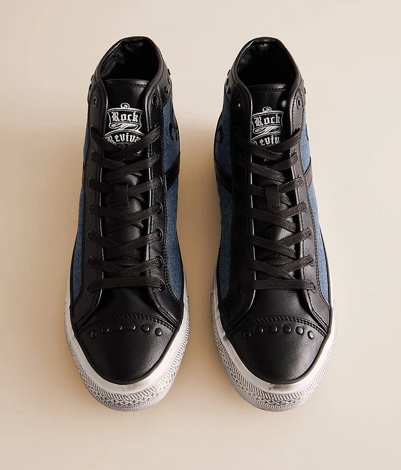 Riff Denim Leather Sneaker