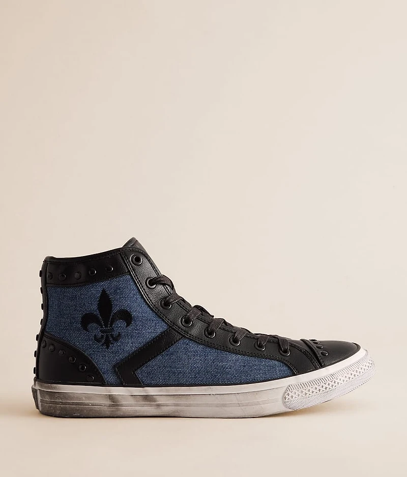 Riff Denim Leather Sneaker