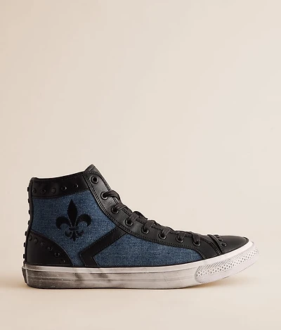 Riff Denim Leather Sneaker