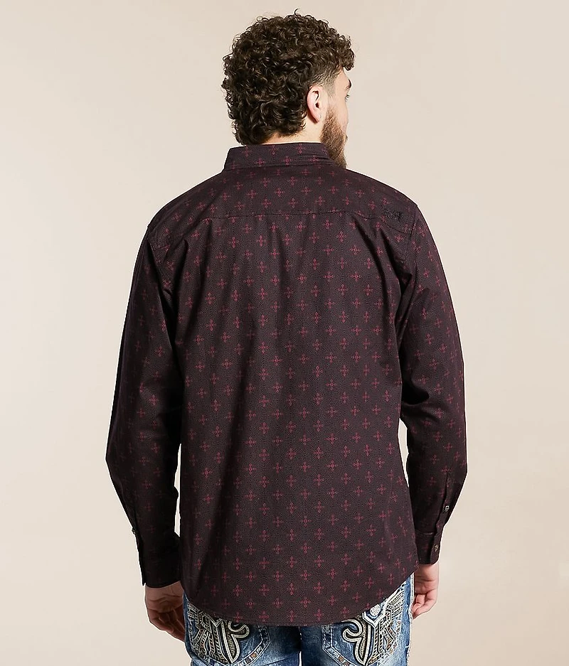 Cross Dot Stretch Shirt