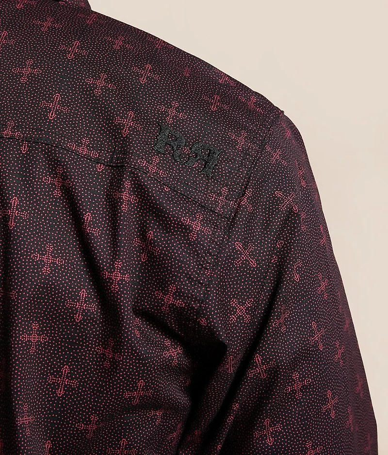 Cross Dot Stretch Shirt
