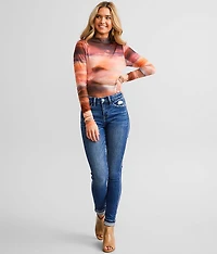 Mid-Rise Skinny Stretch Jean