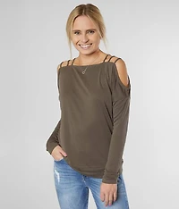 Strappy Cold Shoulder Top