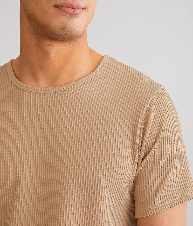 Textured Rib T-Shirt