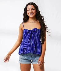 Striped Bubble 2-Way Tank Top