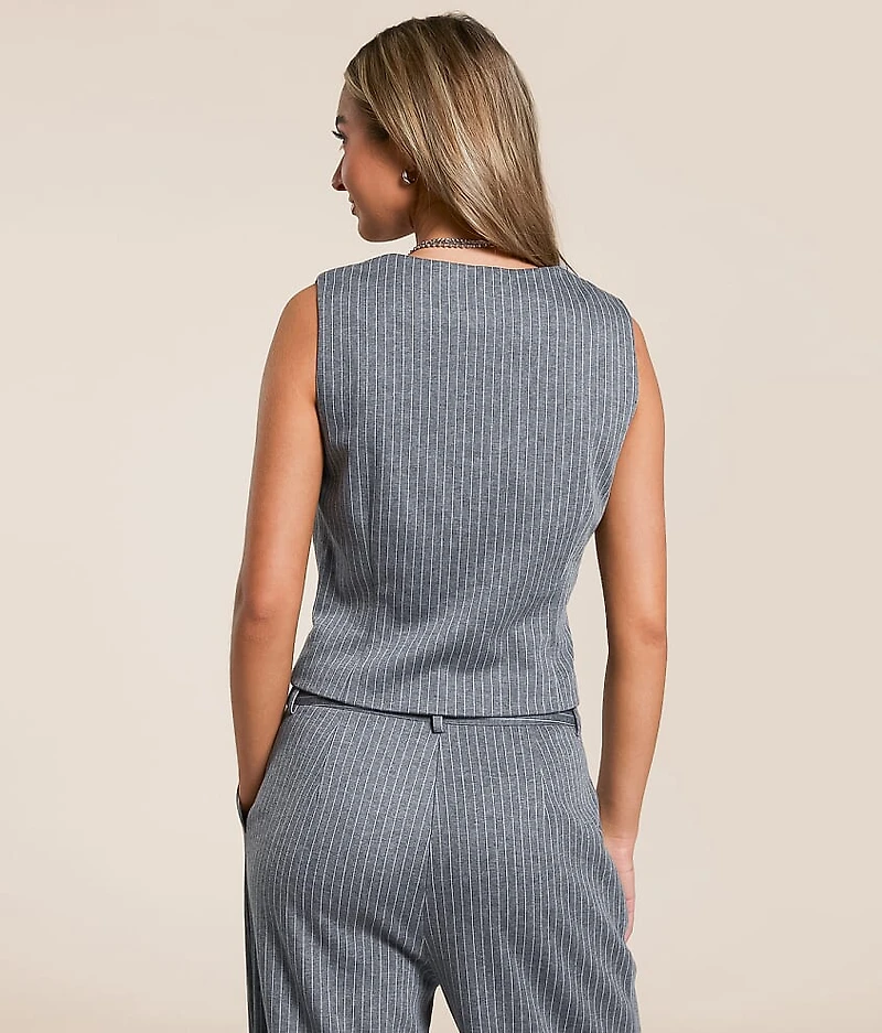Pinstriped Vest