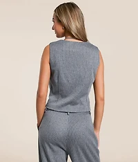 Pinstriped Vest
