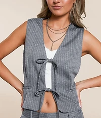 Pinstriped Vest