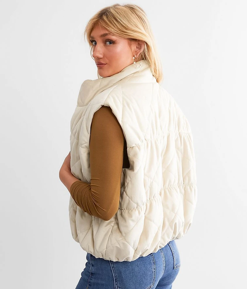 Velvet Puffer Vest