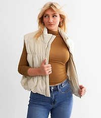 Velvet Puffer Vest