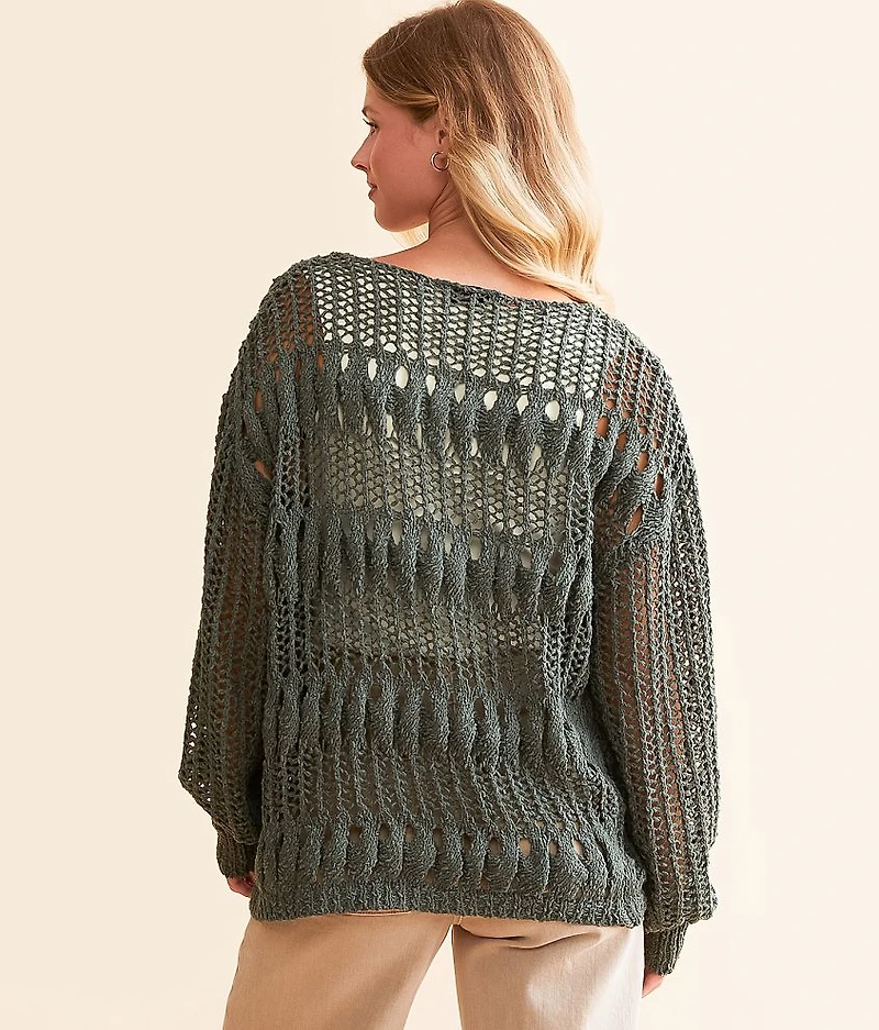 Open Weave Sweater