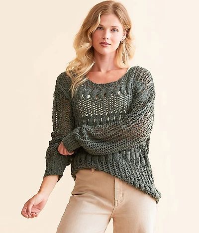 Open Weave Sweater