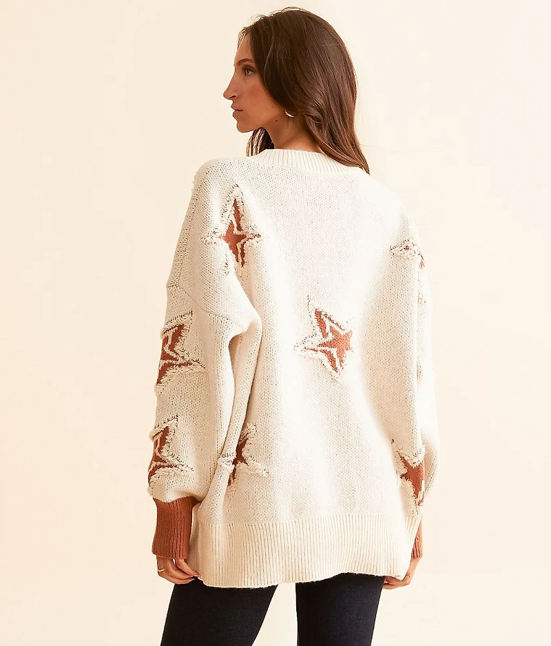 Star Cardigan Sweater