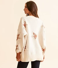 Star Cardigan Sweater