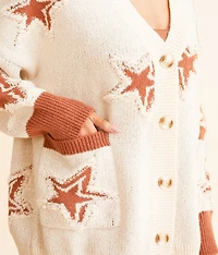 Star Cardigan Sweater