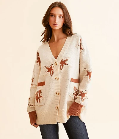 Star Cardigan Sweater