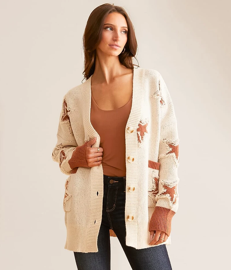 Star Cardigan Sweater