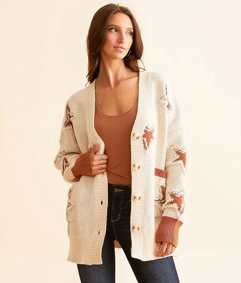 Star Cardigan Sweater