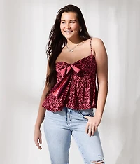 Floral Bubble Two Way Tank Top