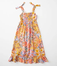 Girls - Floral High Low Maxi Dress