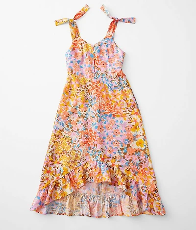 Girls - Floral High Low Maxi Dress