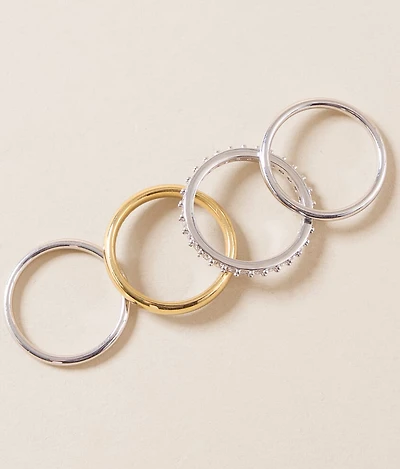 Faye 4 Pack Ring Set