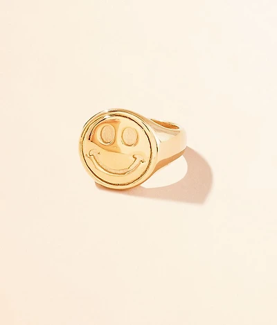 Happy Signet Ring