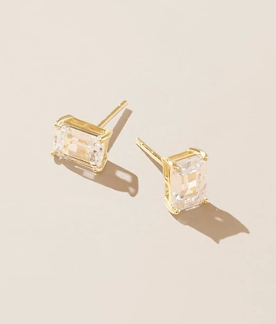 Katie Emerald Cut Earring
