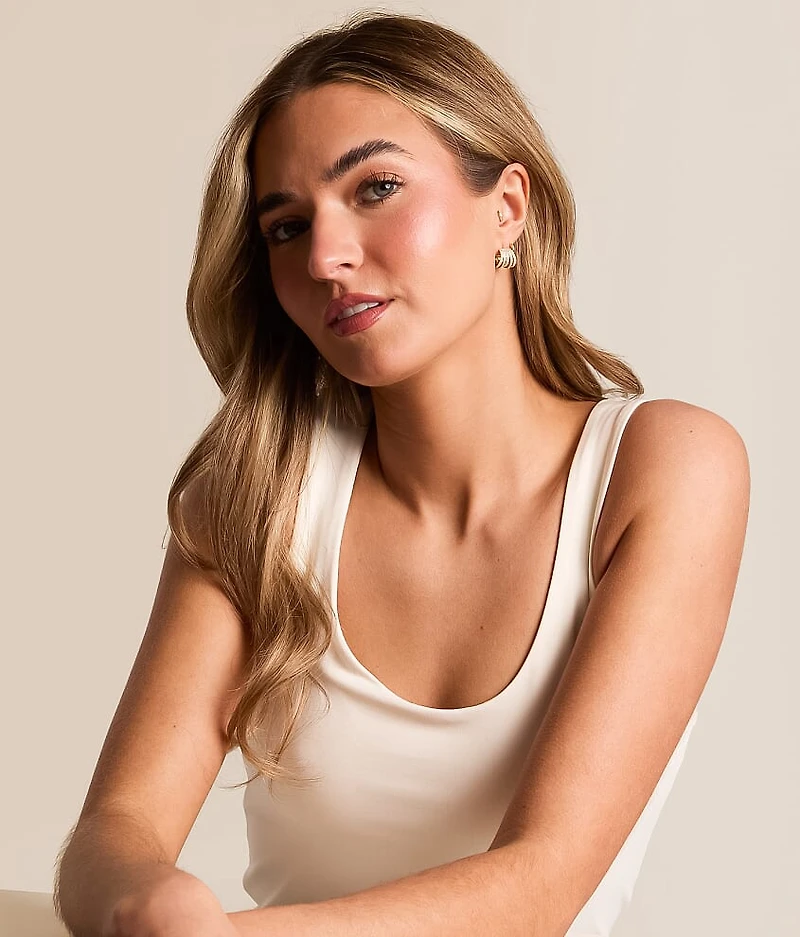 Avery Huggie Hoop Earring