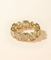 Bezel Heart Ring