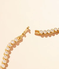 Bezel Tennis Necklace