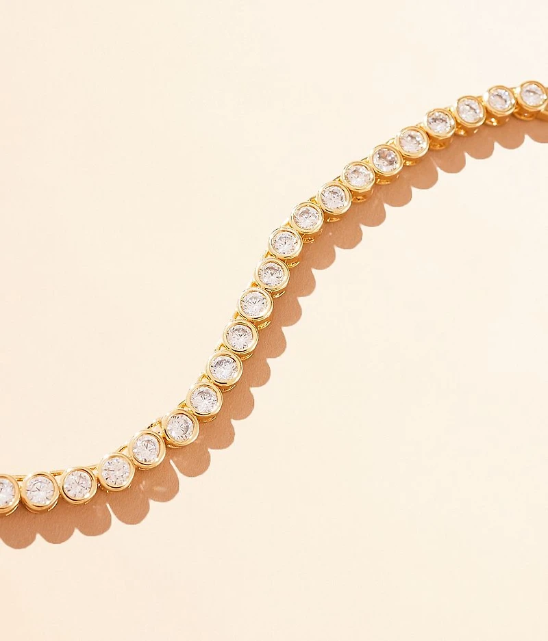 Bezel Tennis Necklace