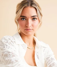 Bezel Tennis Necklace