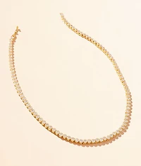 Bezel Tennis Necklace