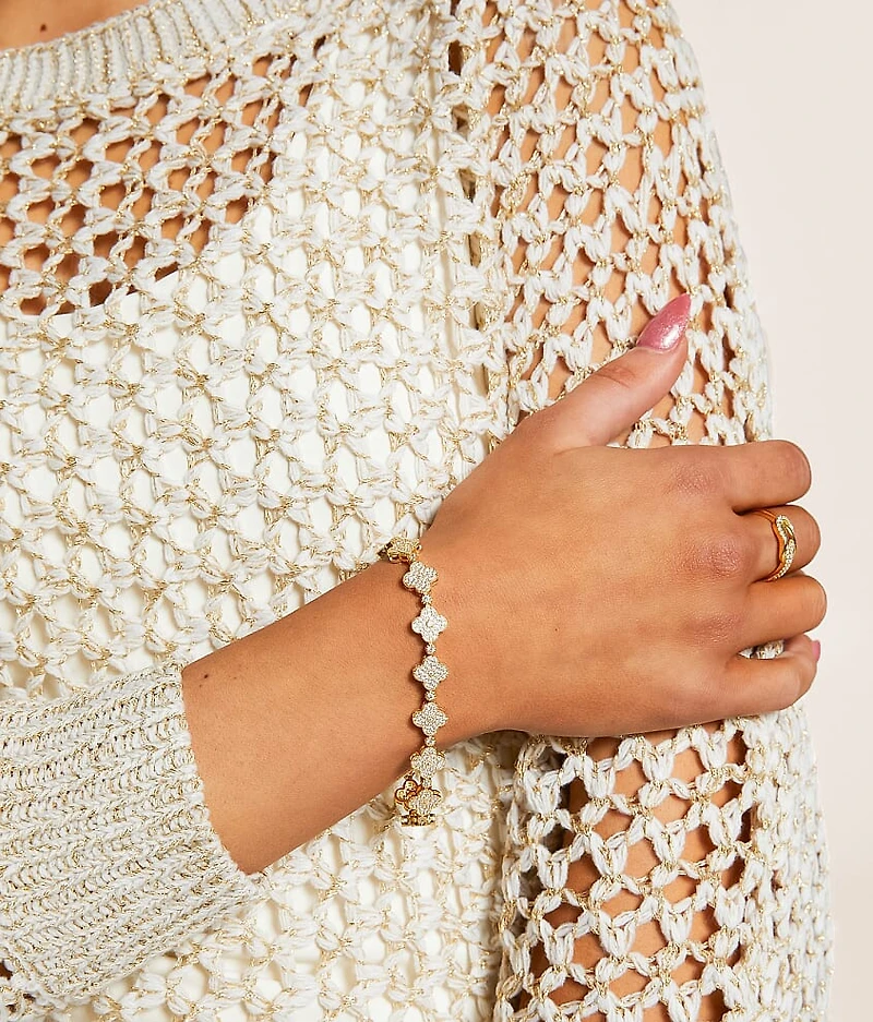 Gracie Clover Tennis Bracelet
