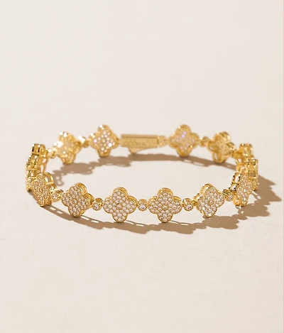 Gracie Clover Tennis Bracelet