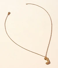 J Initial Necklace