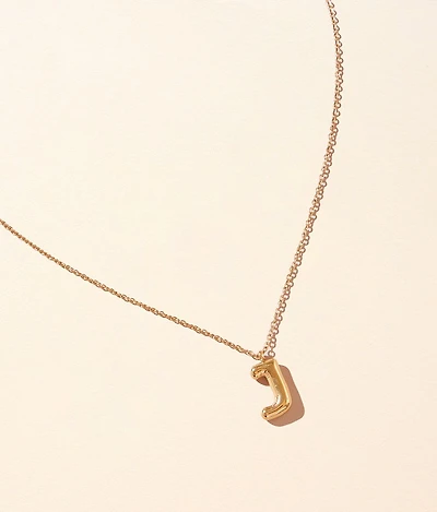 J Initial Necklace