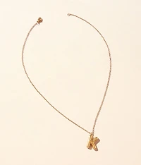 K Initial Necklace