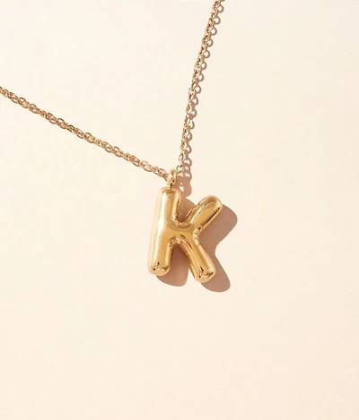 K Initial Necklace