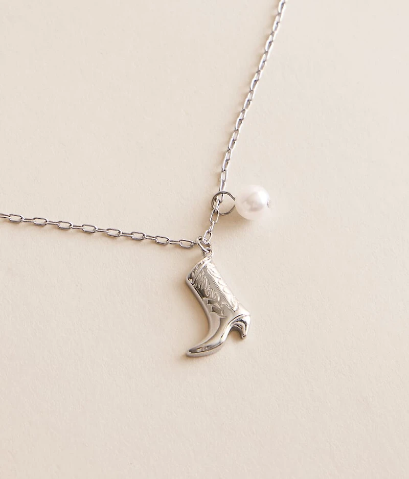 Boot N' Pearl Necklace