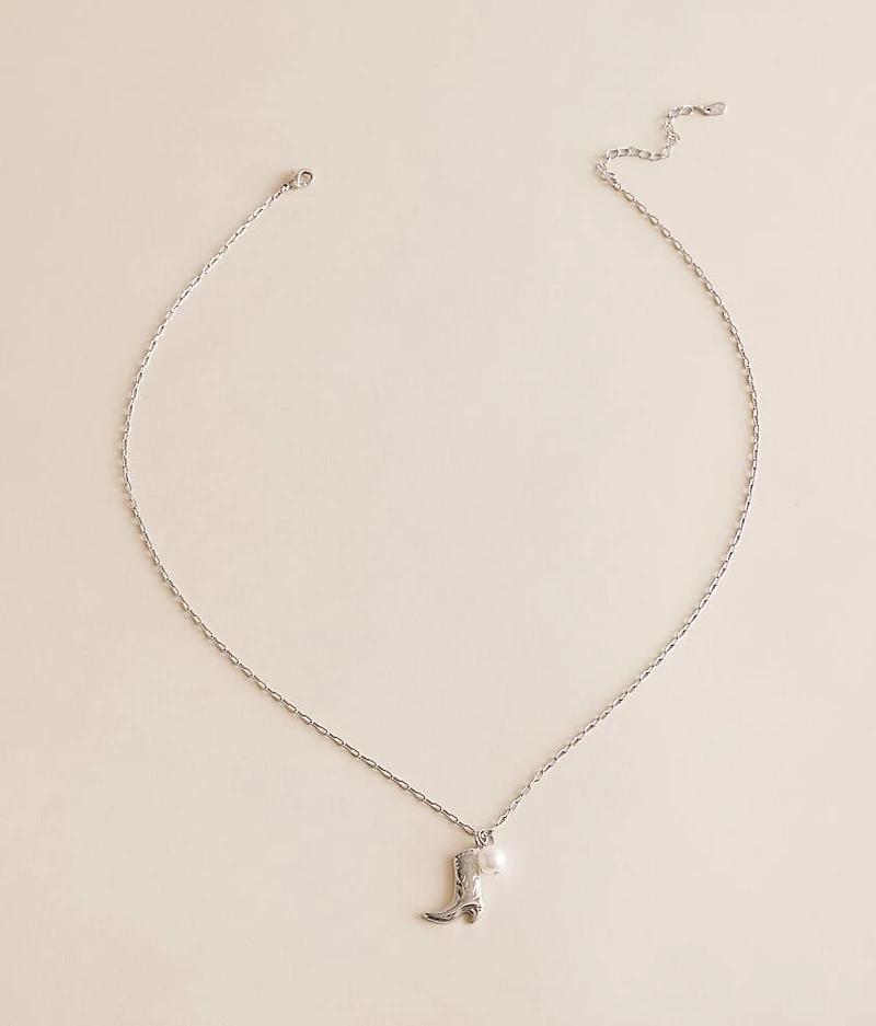 Boot N' Pearl Necklace