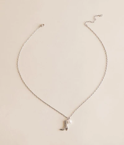 Boot N' Pearl Necklace