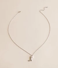 Boot N' Pearl Necklace