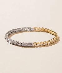 Spencer Two Tone Bezel Bracelet