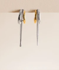 Blaine Chain Hoop Earring